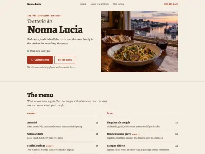 Italian restaurant, without Impeccable, run 4